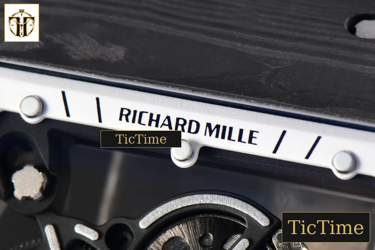 NTPT RM055 43mm ZF White Bezel Black Crown Black Rubber Strap V6 RMUL2 — foto 6