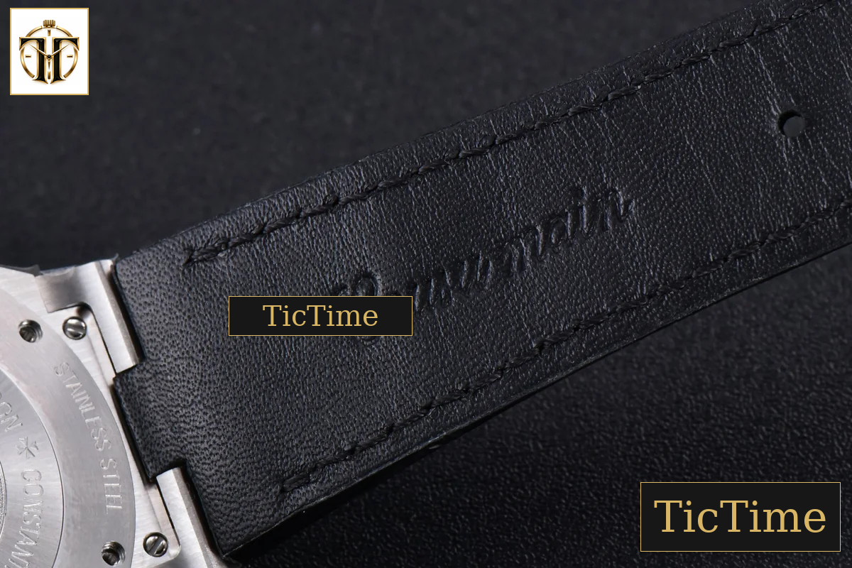 Overseas 47040 42mm MKF White Textured Dial Leather Strap 9015 — foto 14