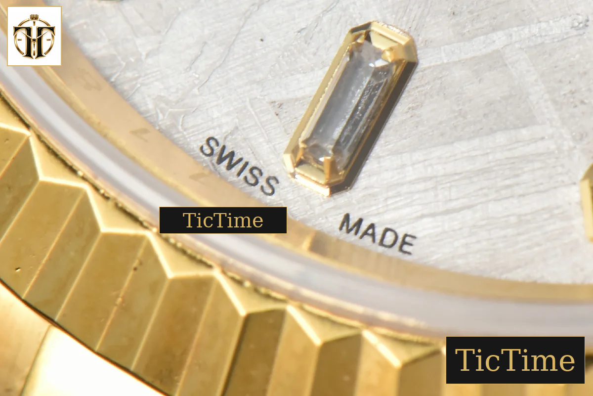Daydate 36mm GMF YG Meteorite Dial Diamond Marker YG Bracelet A3235 — foto 9