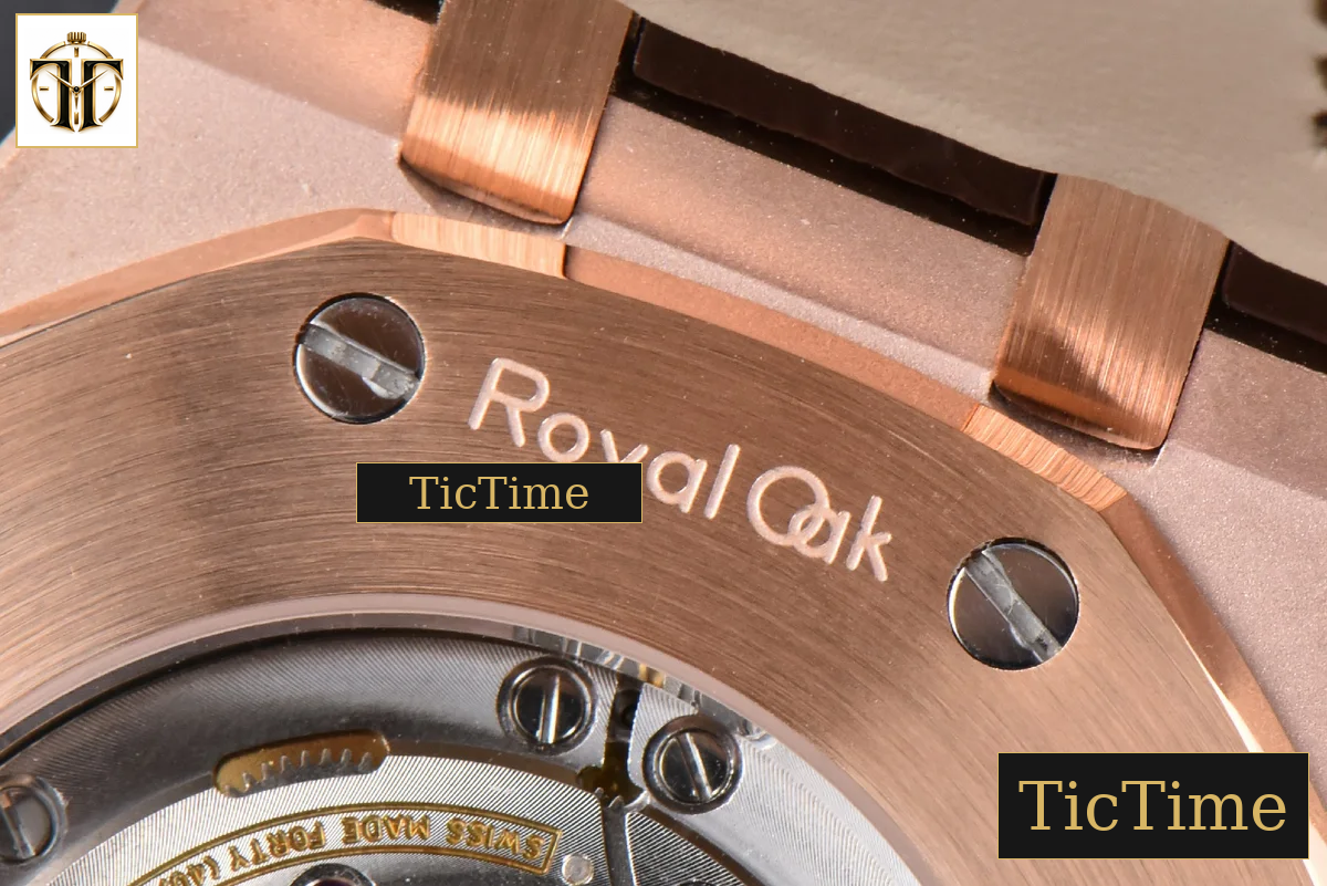 Royal Oak 15400 41mm IPF RG White Textured Dial Brown Leather Strap SA3120 — foto 26