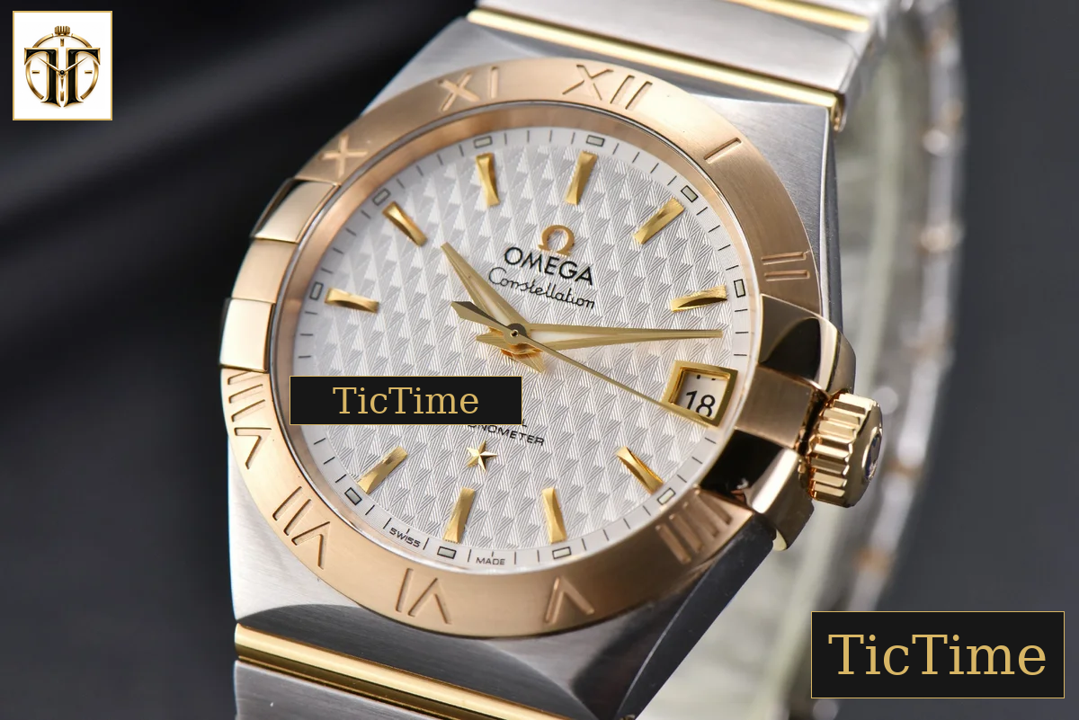 Constellation 38mm VSF YG/SS White Textured Dial YG/SS Bracelet A8500 — foto 5