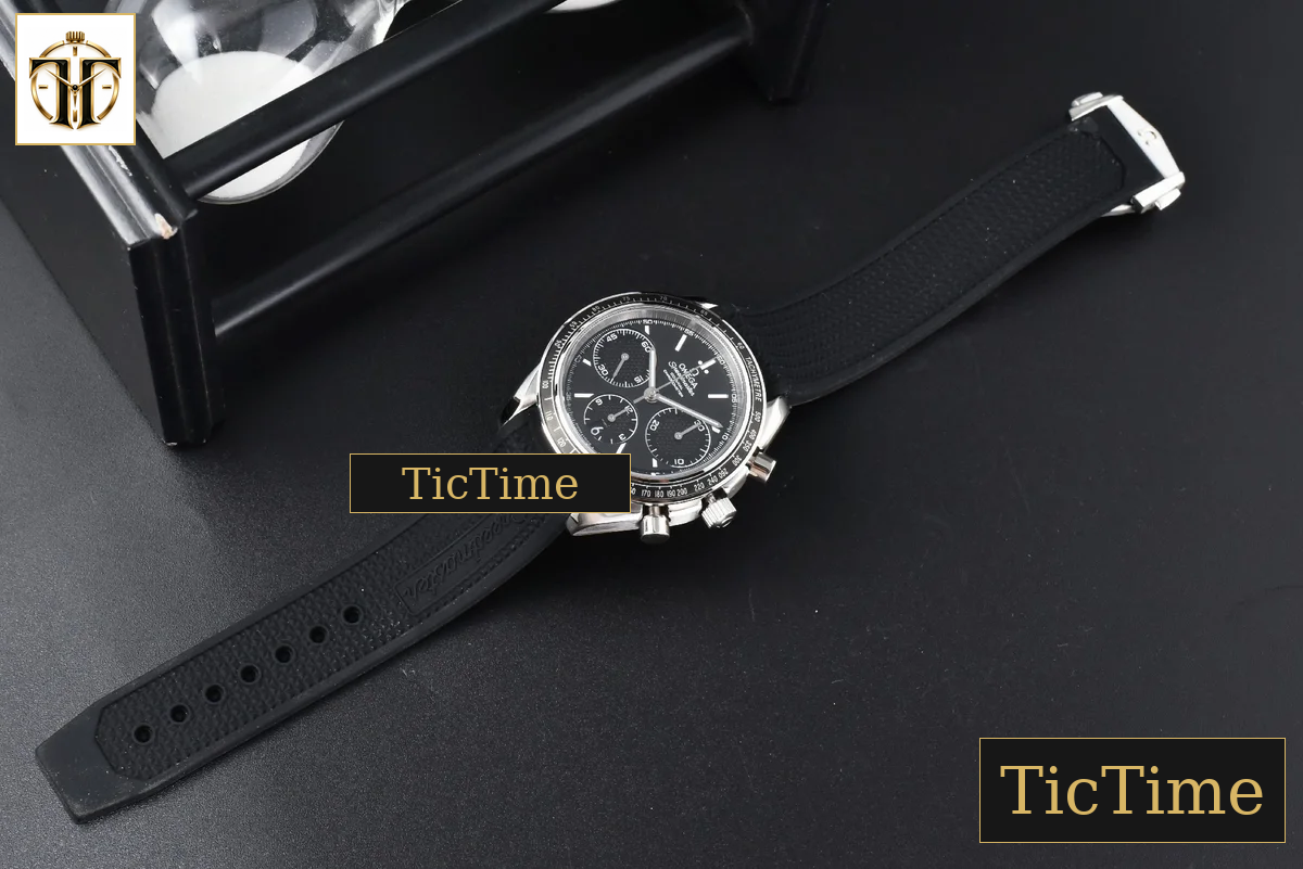 Speedmaster Racing Master 40mm HRF Black Dial Black Rubber Strap A7750 — foto 26
