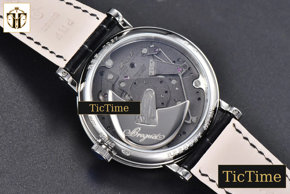 Tradition 7057BB 40mm ZF Gray Dial White Subdial Black Leather Strap A505 — foto 14