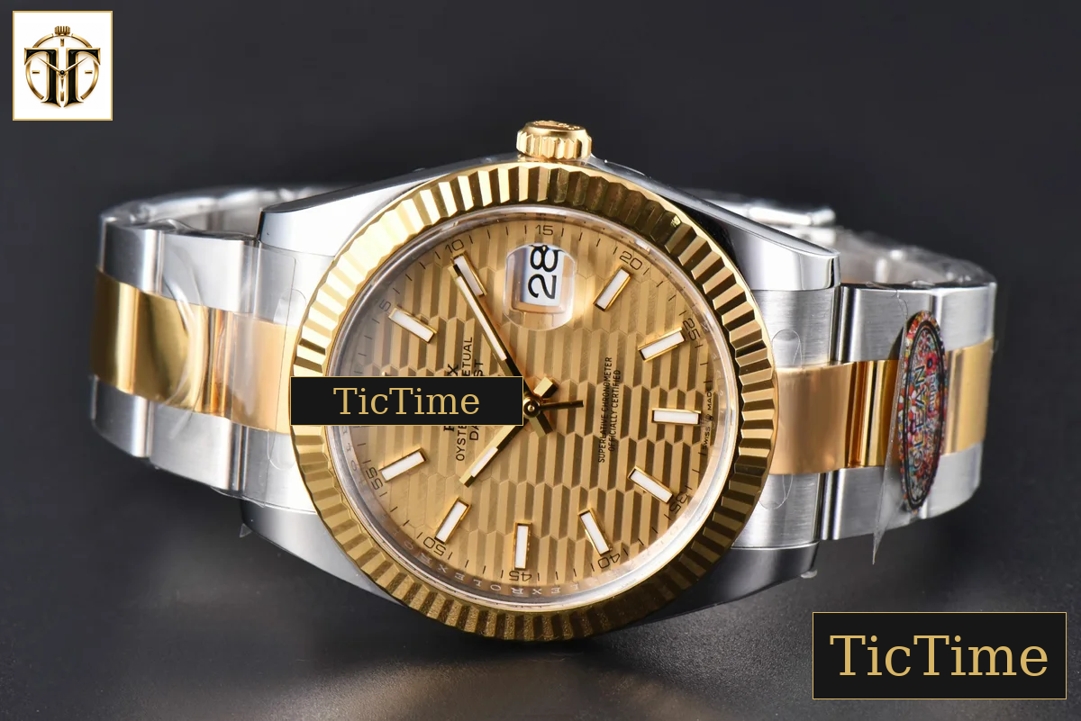 DateJust 126333 41mm Clean Factory YG/SS YG Motif Dial Oyster Bracelet VR3235 — foto 15