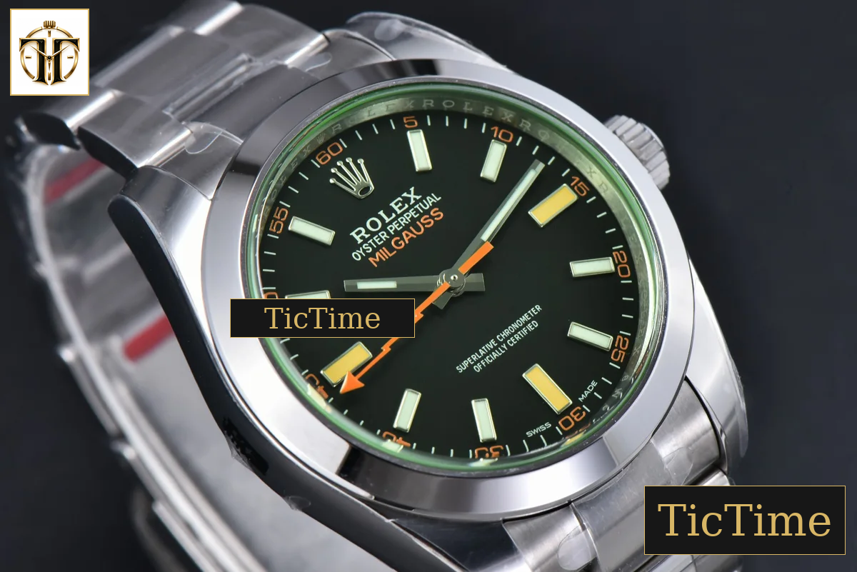 Milgauss 904L 116400GV 40mm VSF Black Dial Green Crystal VS3131 — foto 13
