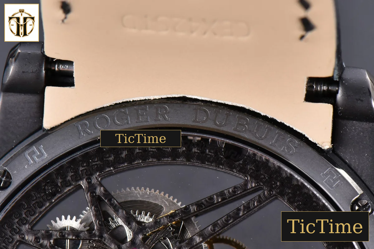 Excalibur Spider 47mm BBRF Skeleton Dial Black Leather Strap Flying Tourbillon Manual Wind — foto 18