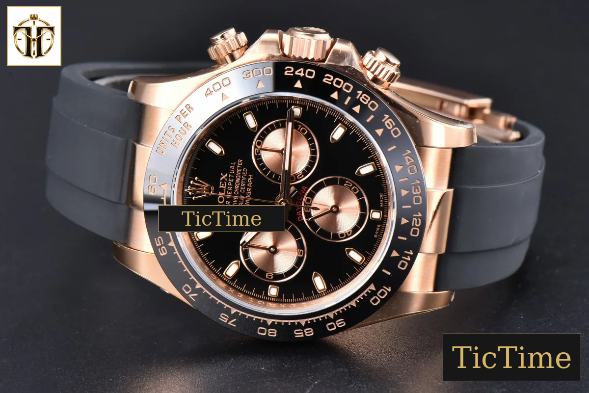 Daytona 116515 40mm Clean Factory RG Ceramic Black RG Subdials Oysterflex Strap 4130 — foto 15