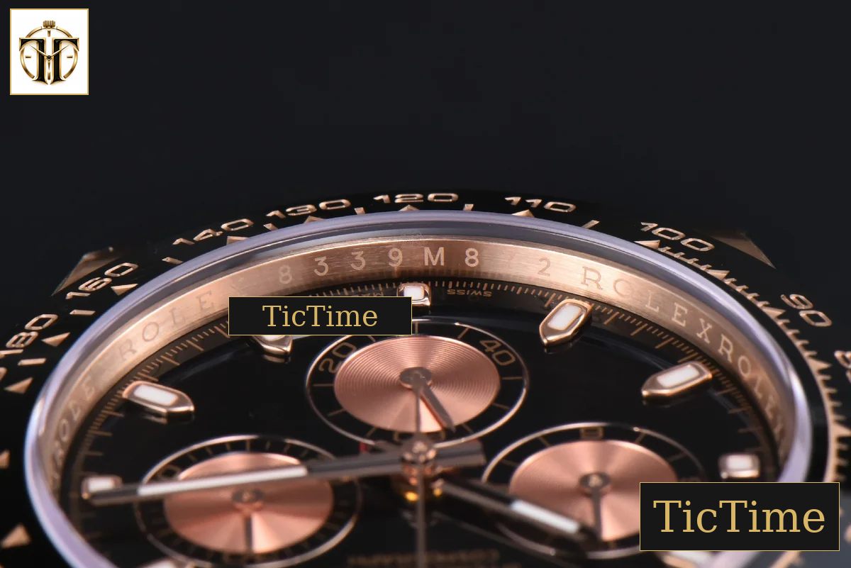 Daytona 116515 APSF RG Black Dial Ceramic Bezel Lume Marker Oysterflex Strap Tungsten Version SH4130 — foto 14