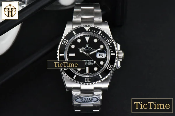 Foto frontal — Submariner LN 116610 40mm Clean Factory Black Ceramic Black Dial SS Bracelet VS3135