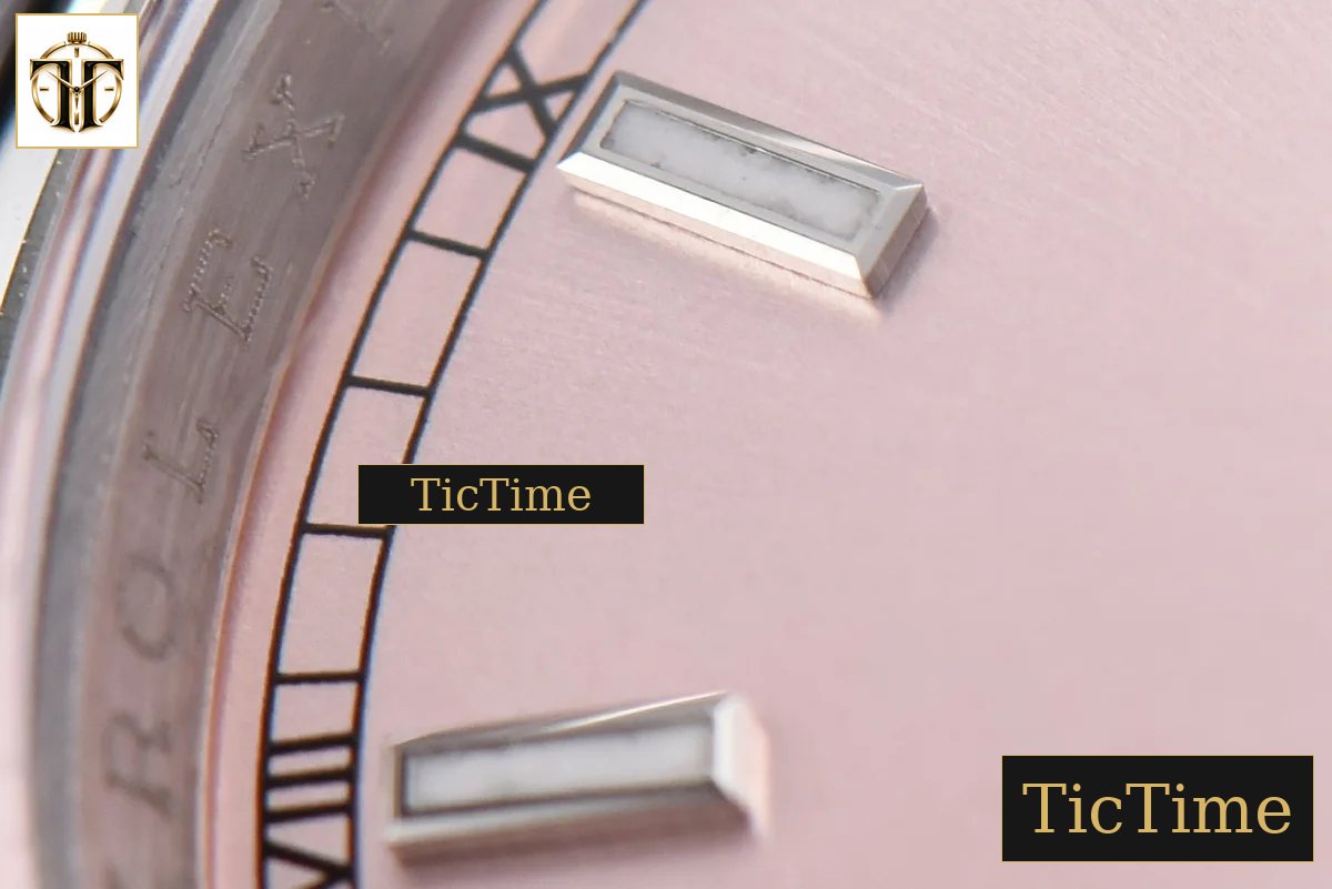 DateJust 36mm GMF SS Smooth Bezel Pink Dial Lume Marker Oyster Bracelet VR3235 — foto 6