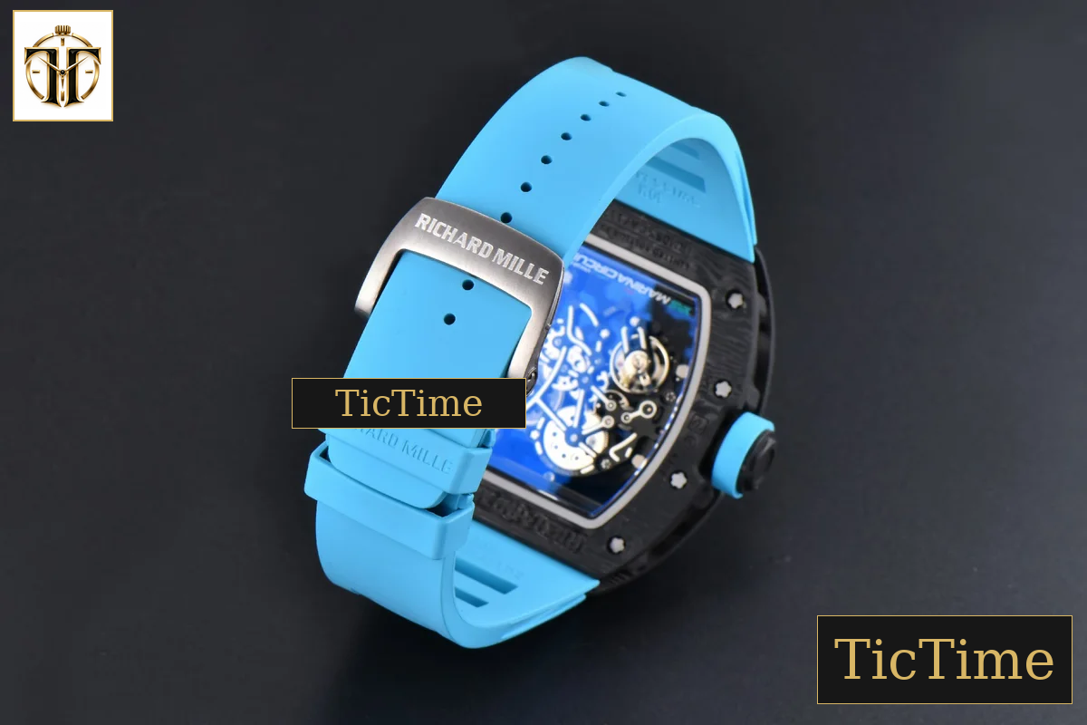 NTPT RM055 43mm ZF Blue Bezel Blue Crown blue Rubber Strap V6 RMUL2 — foto 12