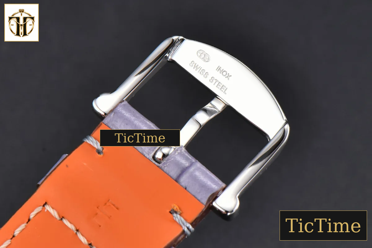 Portofino 37mm V7F Diamond Gray Dial Silver Marker Grape Leather Strap A2892 — foto 29
