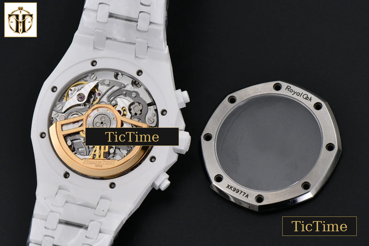 Royal Oak Chronograph 26240 41mm APSF Ceramic Sliver Checkered Dial Sliver Subdial Ceramic Bracelet V2 SH4401 — foto 20