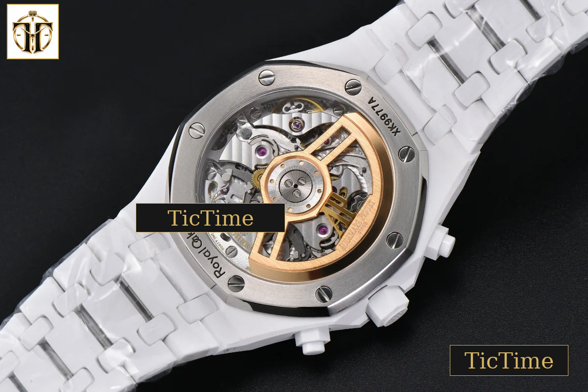 Royal Oak Chronograph 26240 41mm APSF Ceramic Sliver Checkered Dial Sliver Subdial Ceramic Bracelet V2 SH4401 — foto 18