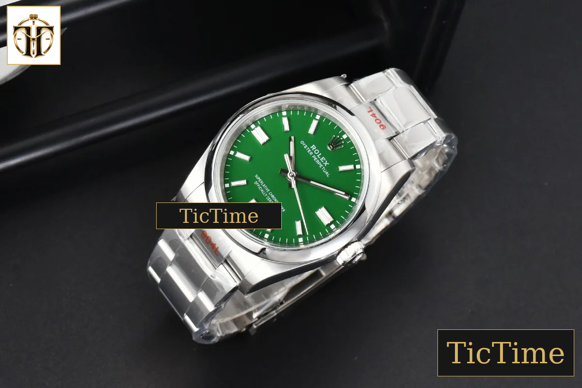 Oyster Perpetual 126000 36mm EWF Green Dial SS Bracelet A3230 — foto 15