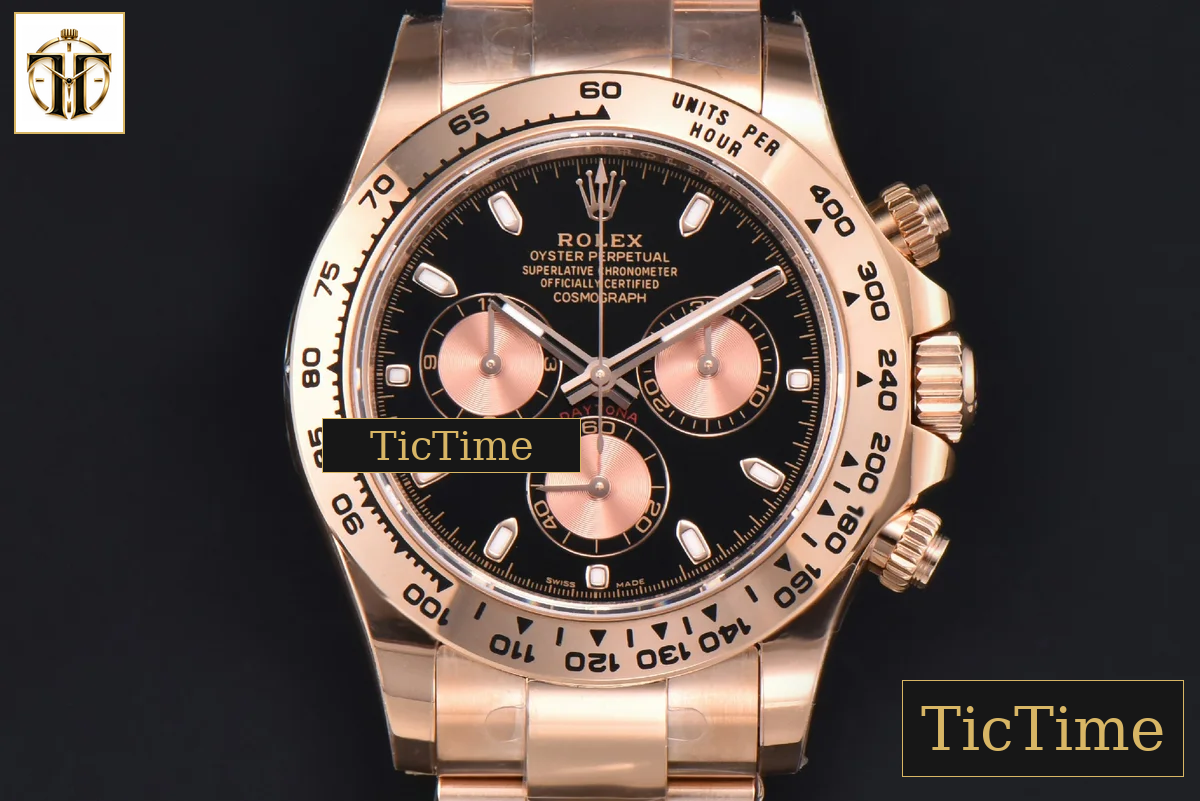 Daytona 116505 APSF RG Black Dial RG Subdial Lume Marker RG Bracelet SH4130 — foto 2