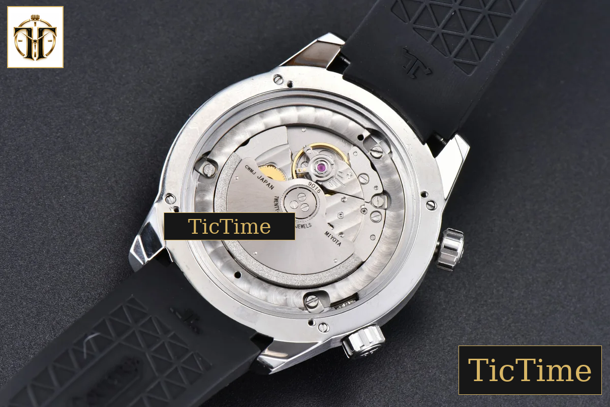 Polaris 42mm CSF Black Dial Black Rubber Strap Mod MY9015 — foto 18