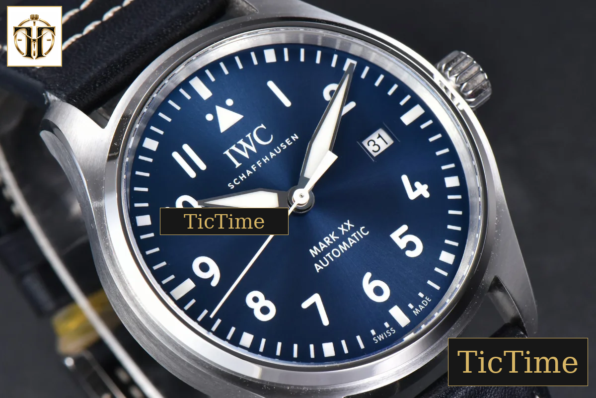 Pilot Mark XX IW328203 40mm ZF Blue Dial Dark Blue Leather Strap A32111 — foto 11