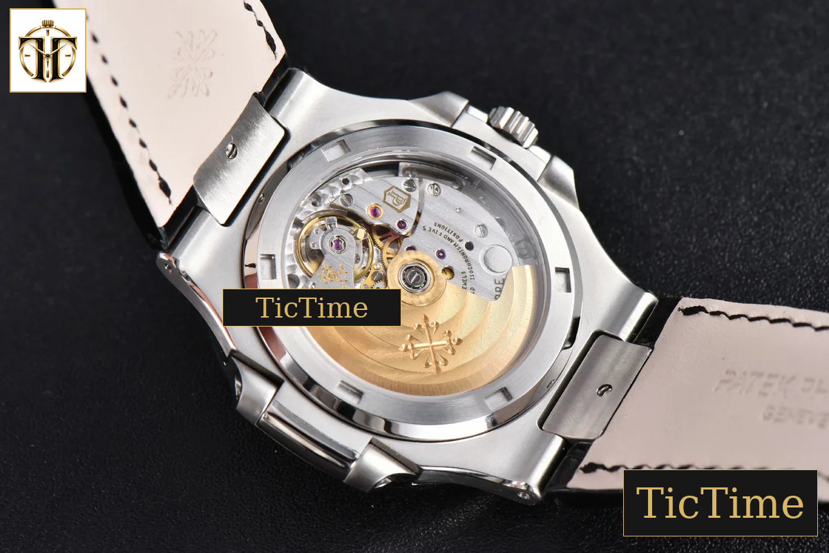 Nautilus 5711 40mm 3KF Gray Dial Black Leather Strap V3 A324 — foto 21