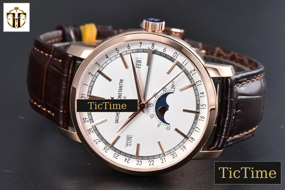 Traditionnelle 4010T 41mm MXF RG White Dial Brown Leather Strap A2460QCL — foto 13