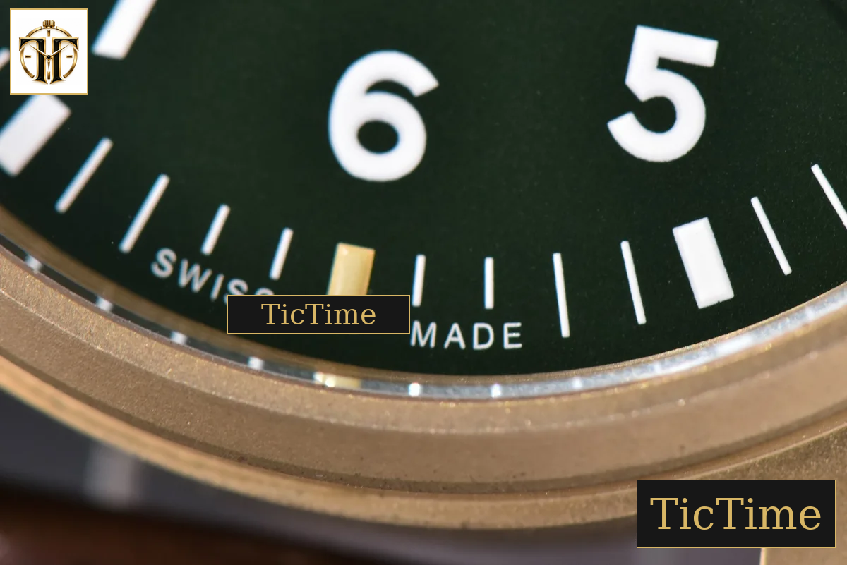 Pilot UTC Spitfire “MJ271” 41mm ZF Bronze Green Dial Brown Leather Strap A2836 — foto 9