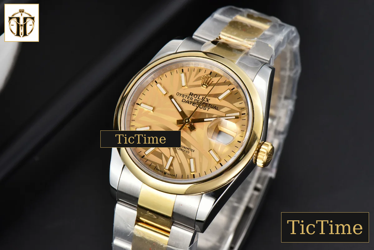 DateJust 36mm BPF YG/SS Smooth YG Palm Dial Oyster Bracelet A2824 — foto 4
