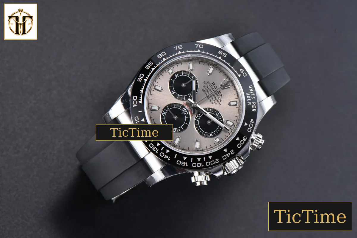 Daytona 904L 116519 40mm VSF Gray Black Subdial Oysterflex Strap DD4130 — foto 3