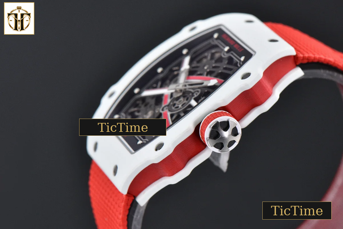 RM67-02 ZF White TPT Charles Leclerc Dial Red Nylon strap CRMA7 — foto 12