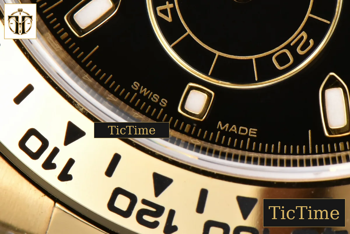 Daytona 116508 40mm Clean Factory YG 904L Black Dial YG Bracelet SA4130 — foto 10