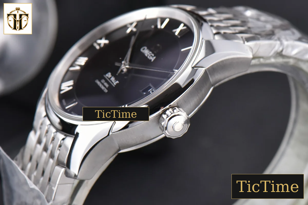 De Ville Hour Vision 41mm VSF Black Dial Stick Marker SS Bracelet A8500 — foto 12