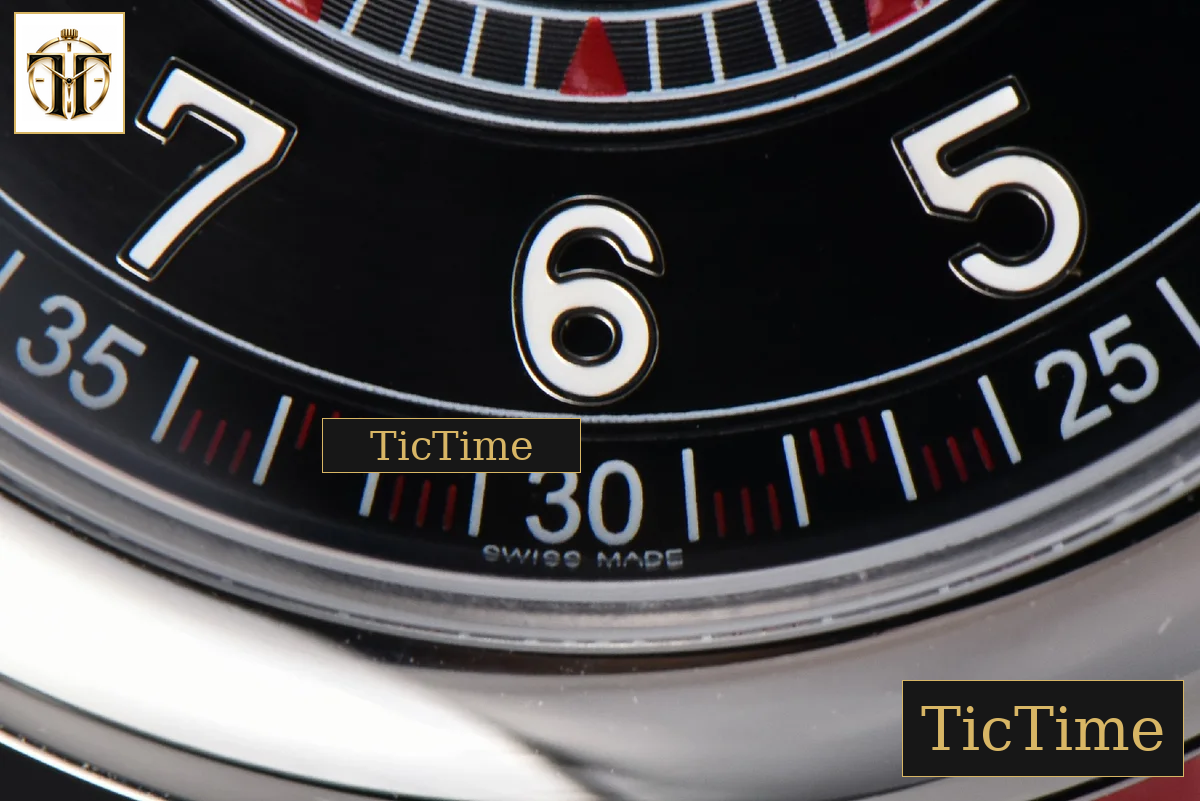 Calatrava 6007G 40mm ZF Black Dial Red Hand Nylon Strap 9015 — foto 7