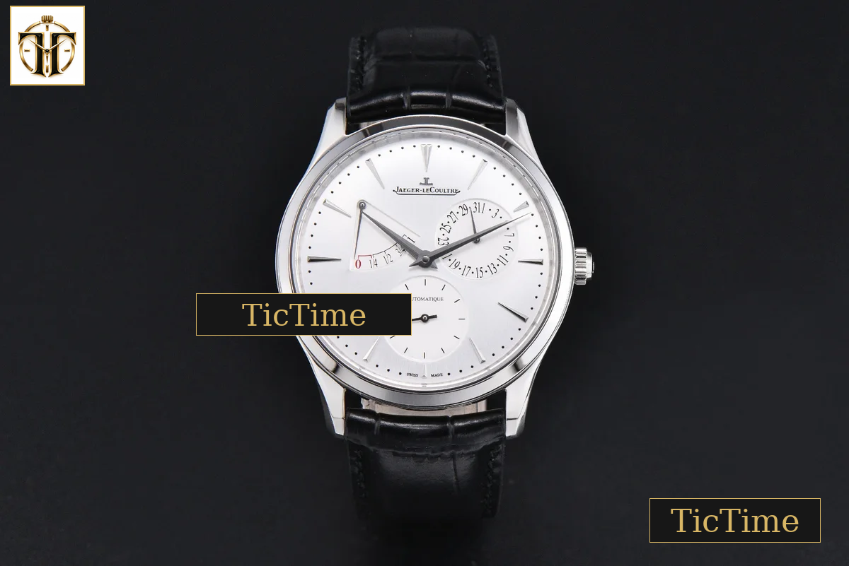 Master Ultra Thin Power Reserve 39mm APSF Silver Dial Black Leather Strap DD938 — foto 3