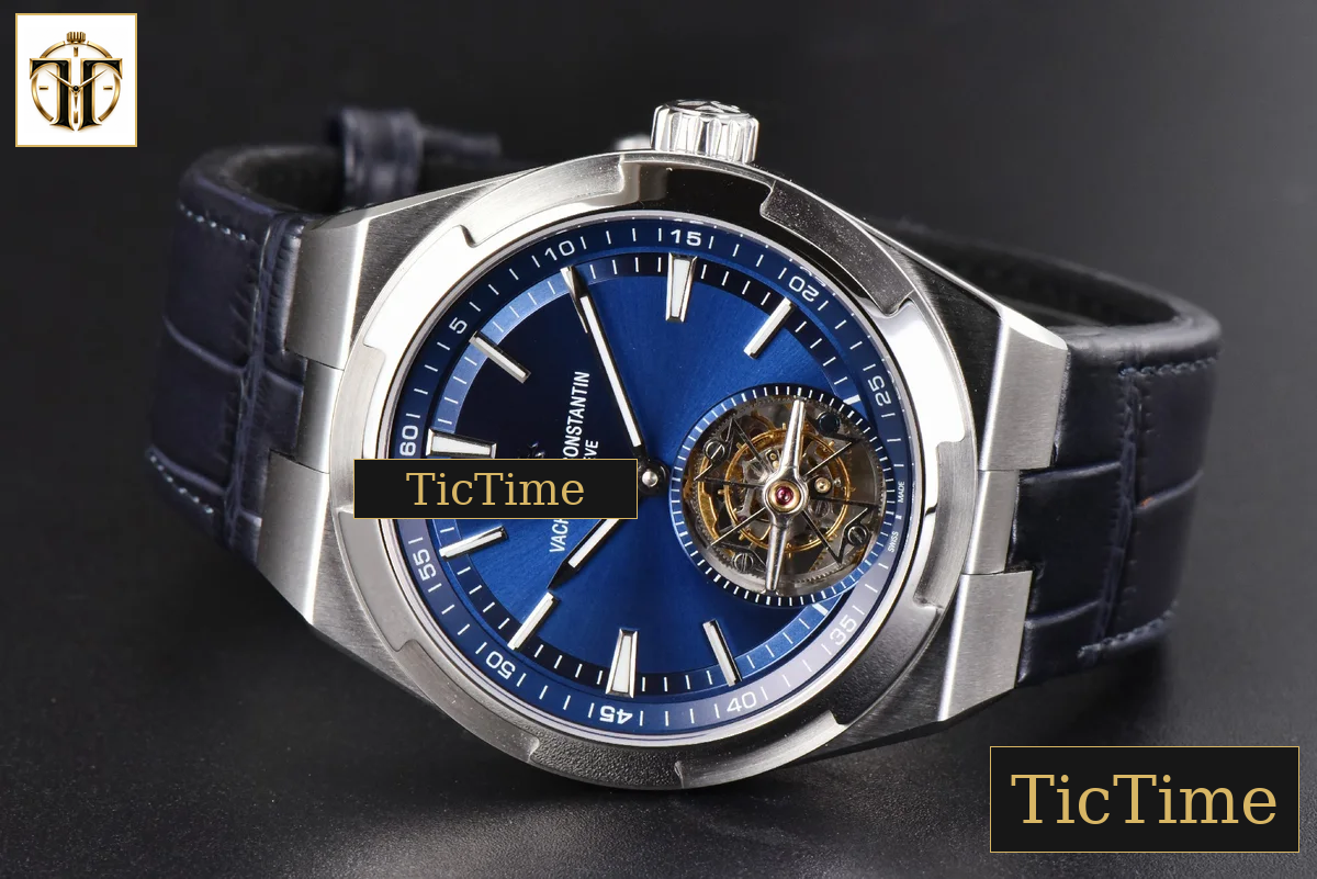 Overseas Tourbillon 6000V 42.5mm BBRF Blue Dial Blue Leather Strap Tourb — foto 14