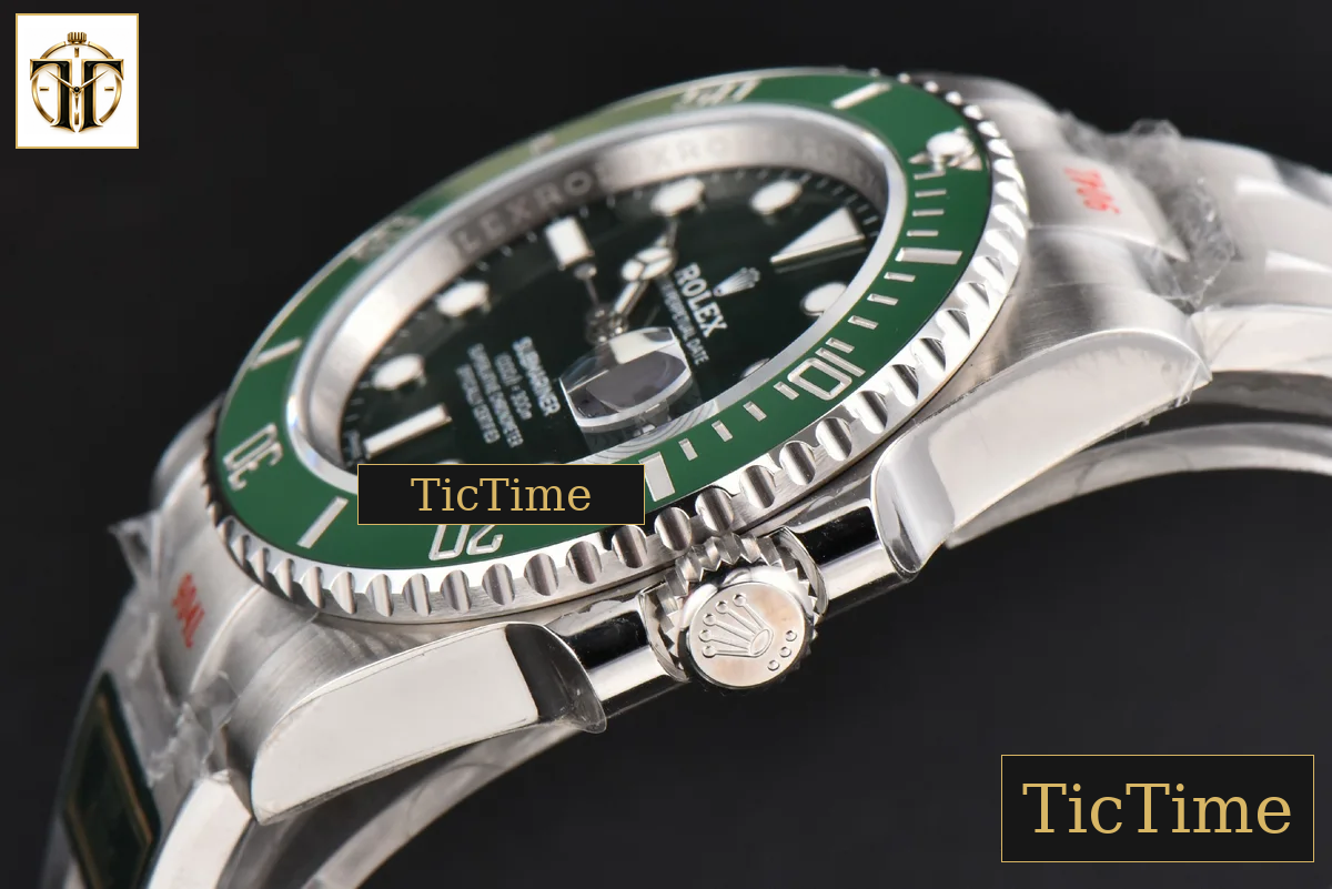 Submariner LV 40m 116610 40.5mm King Factory Green Ceramic Green Dial SS Bracelet VS3135 — foto 11