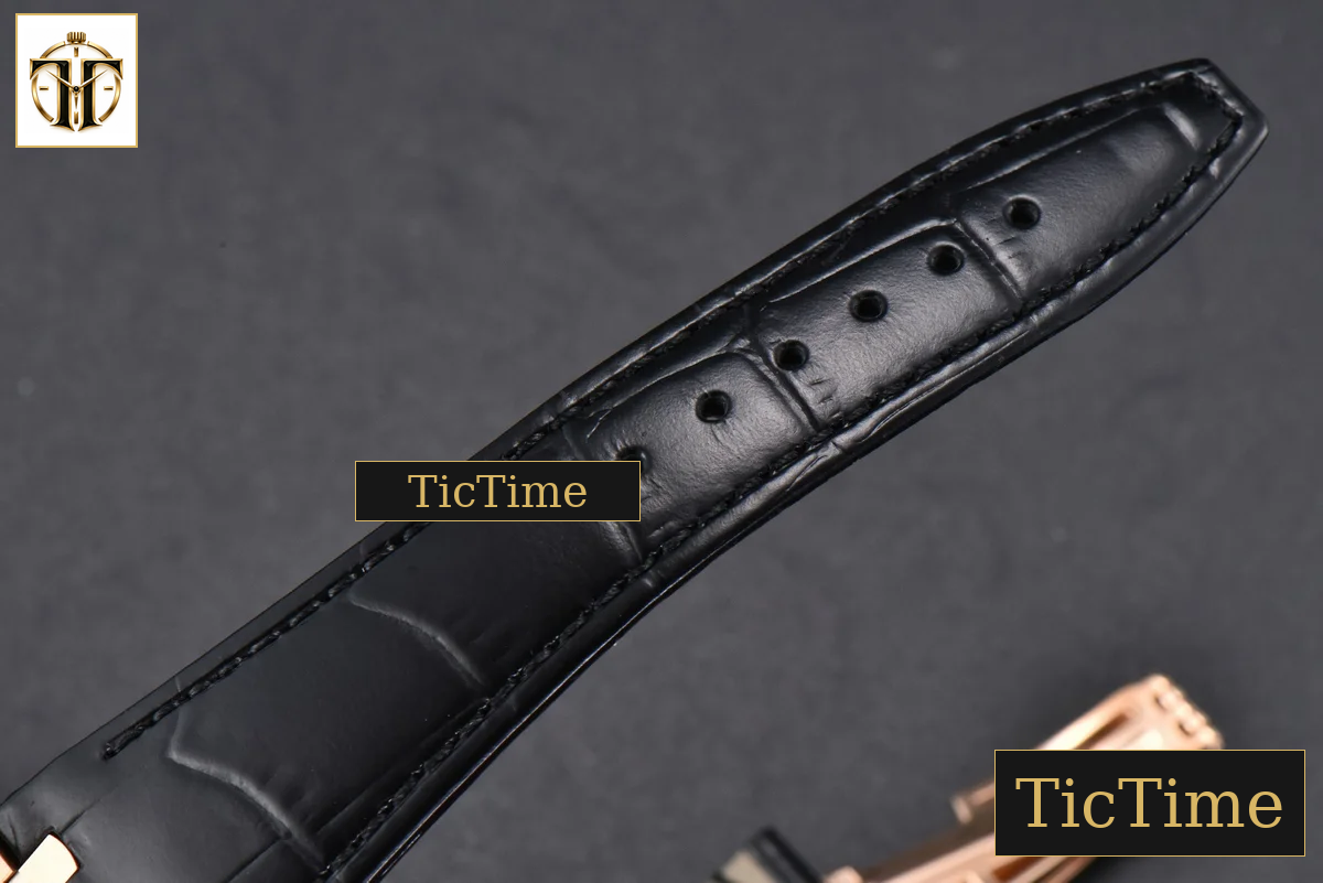 Royal Oak 15500 41mm APSF RG Black Textured Dial Black Leather Strap SA4302 — foto 32