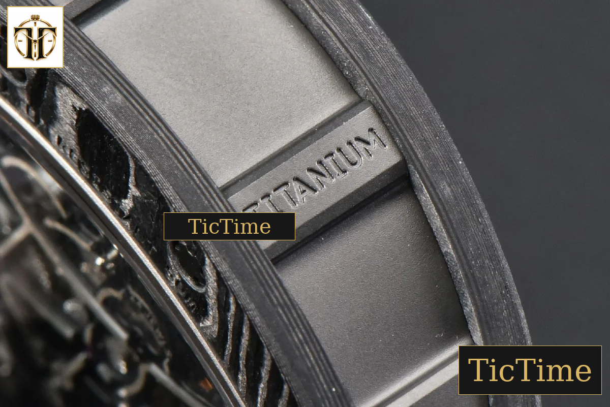 Bubba Watson RM055 42.7mm ZF Black NTPT White Skeleton Dial Black Rubber Strap V6 NH05 — foto 12