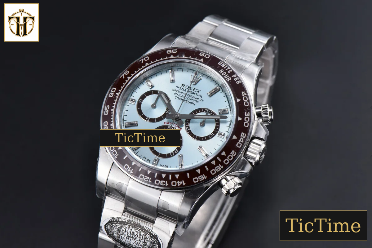 Daytona 126506 40mm Clean Factory Ice Blue Dial Diamond Markers SS Bracelet DD4131 — foto 4
