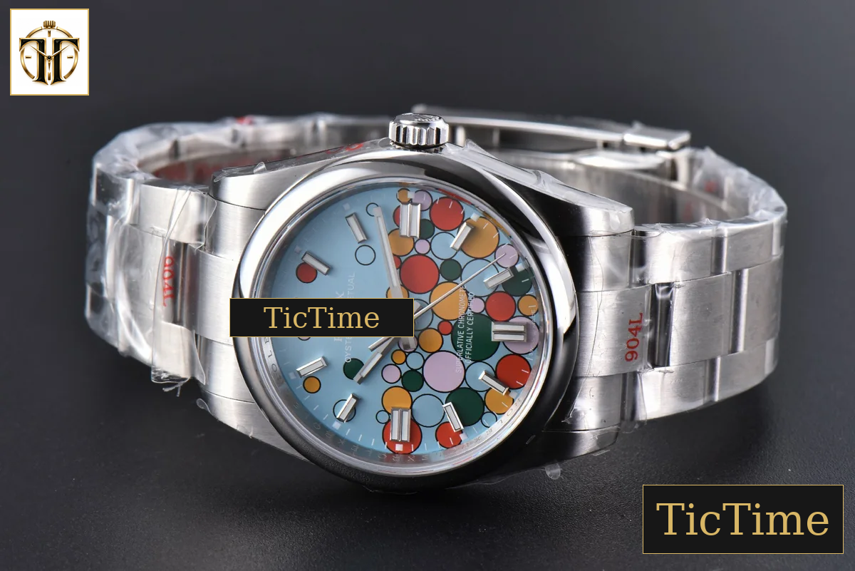 Oyster Perpetual 904L Smooth Bezel 126000 36mm GMF Tiffany Ballon Blue Dial SS Bracelet VR3230 — foto 15