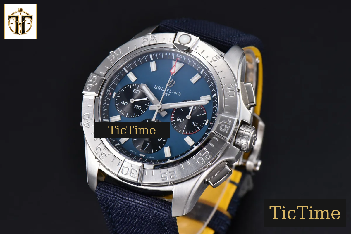 Avenger Chronograph 44mm BLSF SS Blue/Black Dial Blue Nylon Strap A7750 — foto 4