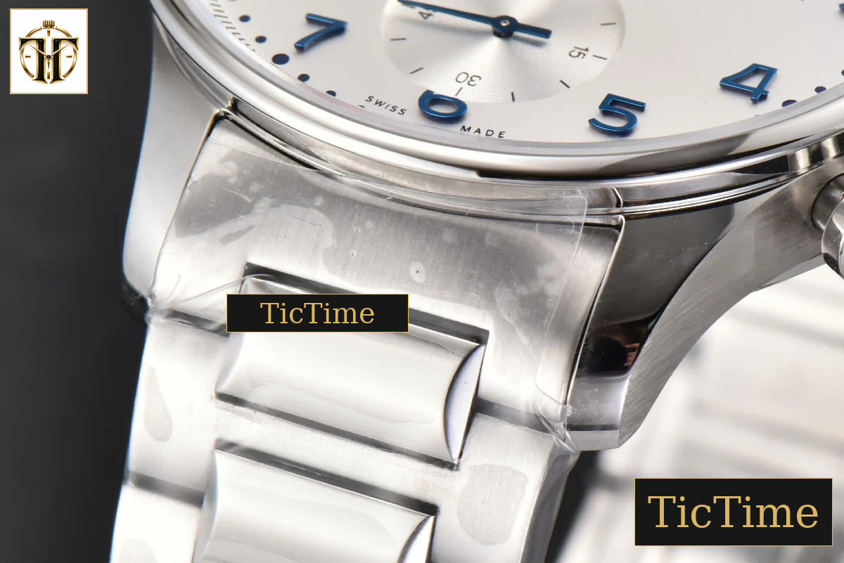 Portuguese Chrono IW3716 41mm RSF White Dial Blue Hand SS Bracelet A7750 — foto 10
