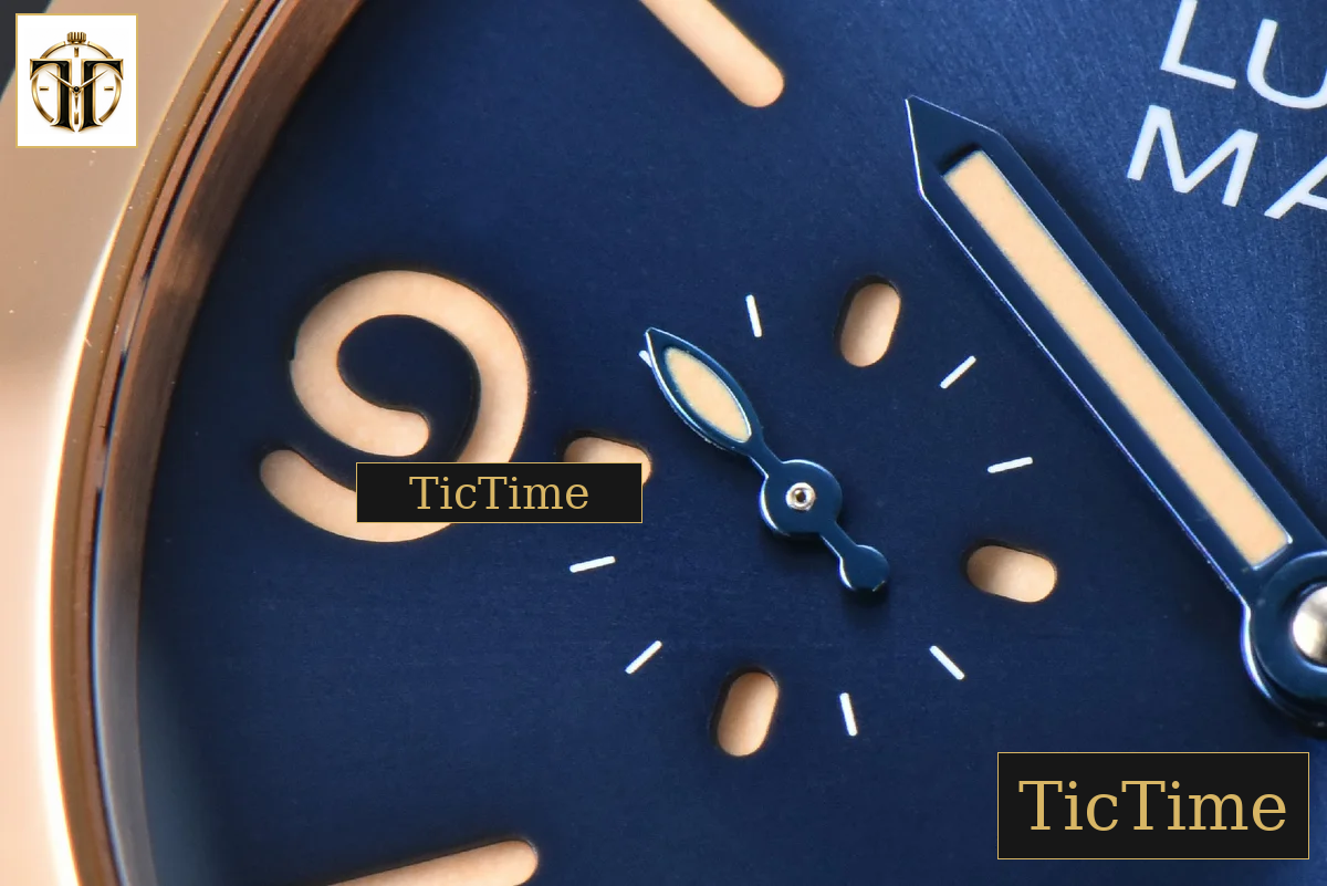 PAM1114 44mm TTF RG Blue Dial Blue Leather Strap P9010 — foto 6