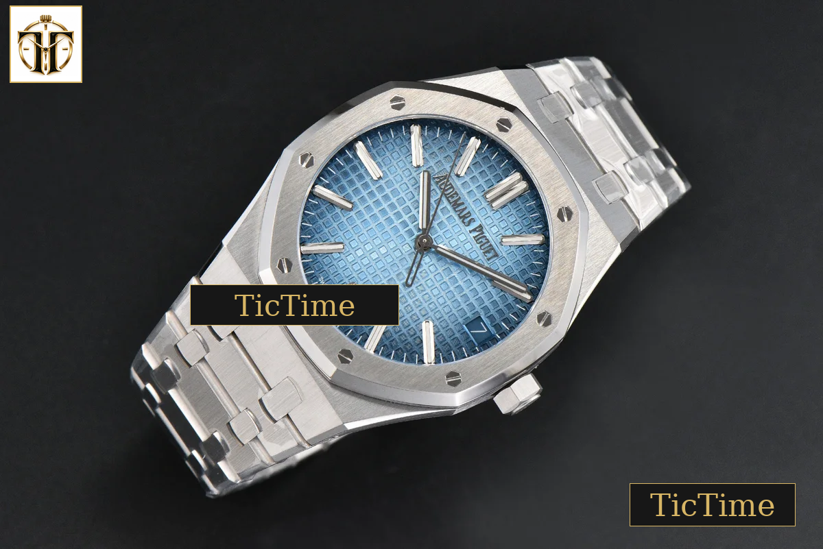 Royal Oak ’50th Anniversary’ 15510 41mm ZF Ice Blue Dial SS Bracelet SA4302 — foto 4