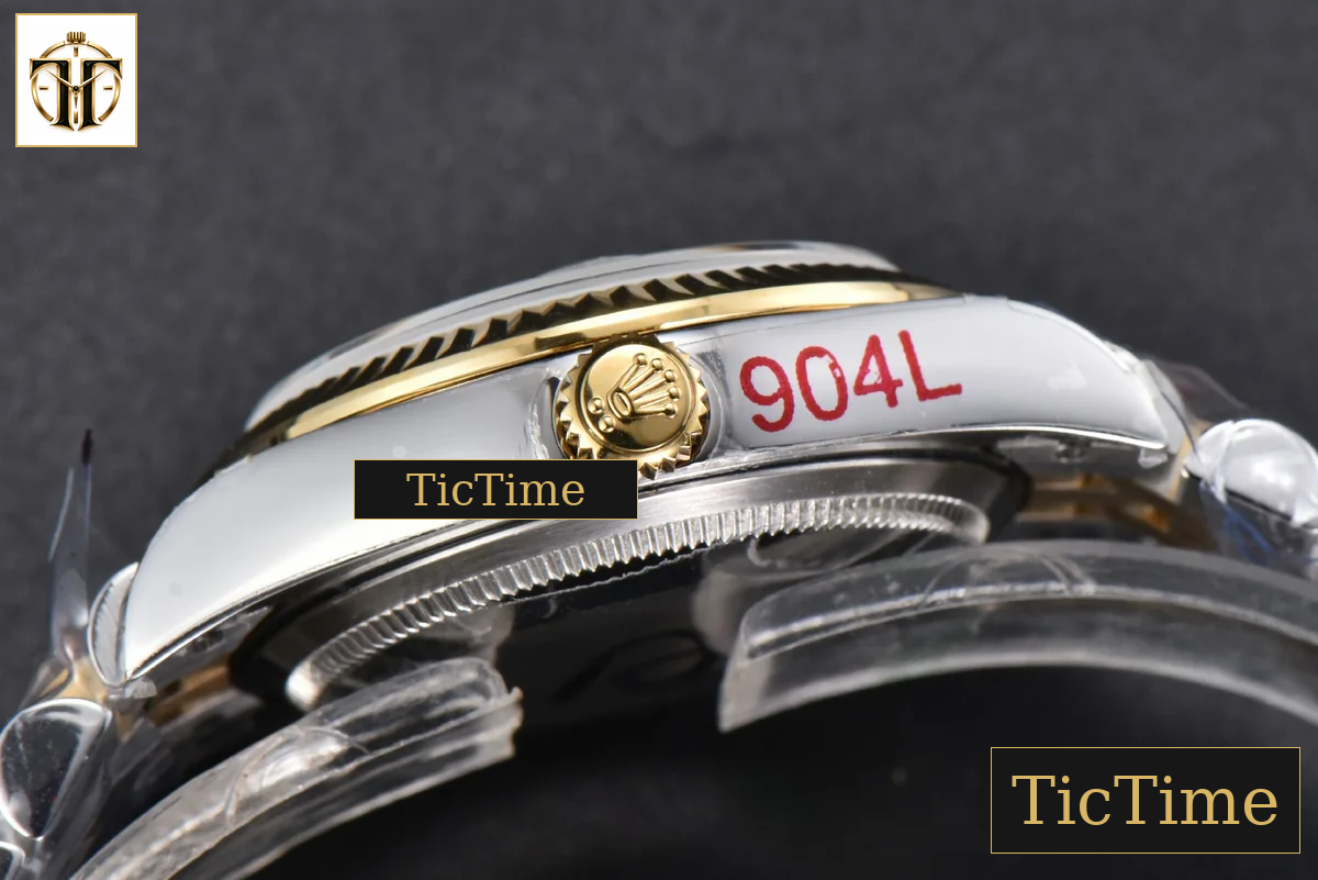 DateJust 904L 31mm GMF YG Fluted Bezel Green Flowers Dial Jubilee Bracelet A2824 — foto 17