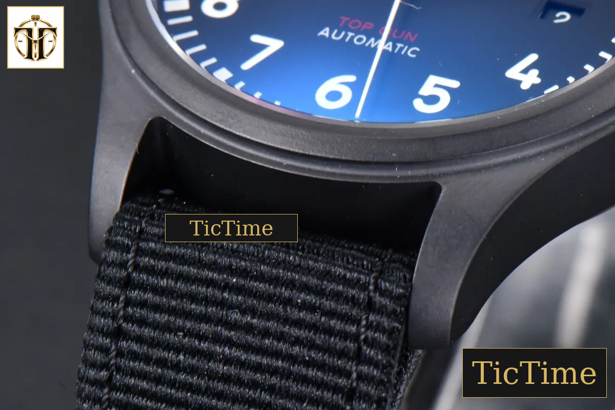 Pilot Top Gun IW326901 41mm ZF Black Ceramic Black Nylon Strap A32111 — foto 11