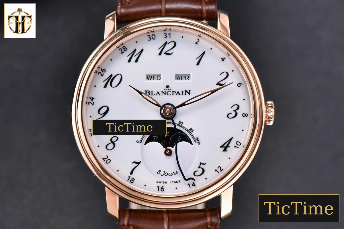 Villeret Complicated Function 6654 40mm OMF RG White Dial Brown Leather Strap CAL6654 V3 — foto 2