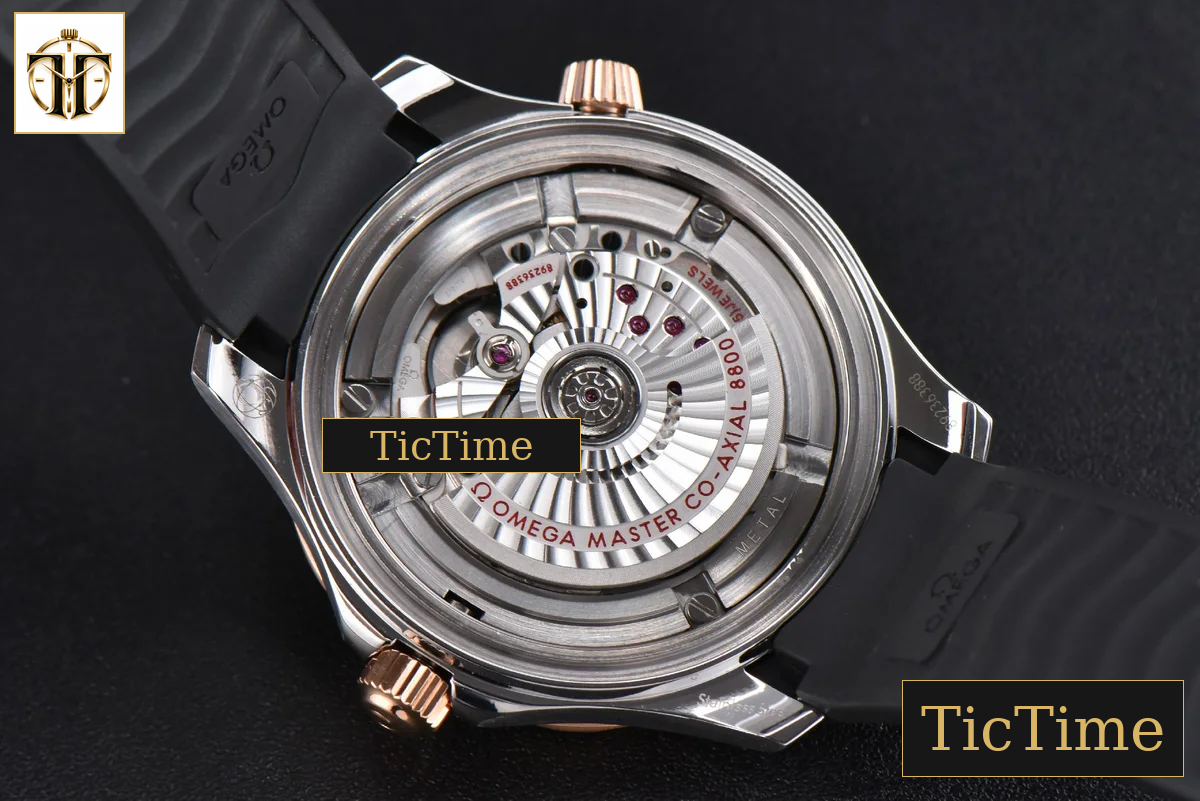 Seamaster Diver 42mm VSF RG/SS 300M Black Dial Rubber Strap A8800 — foto 16