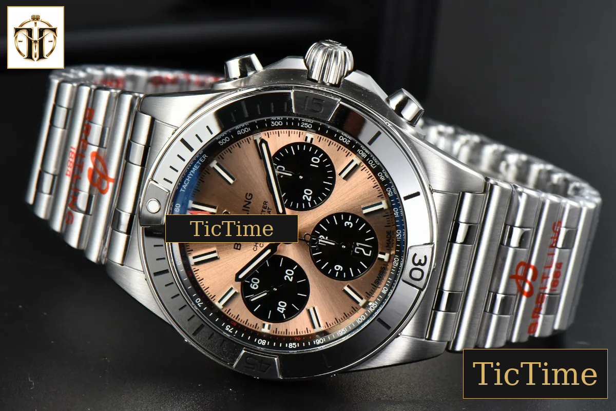Chronomat B01 42mm GF RG/Black Dial SS Bracelet 7750 — foto 13