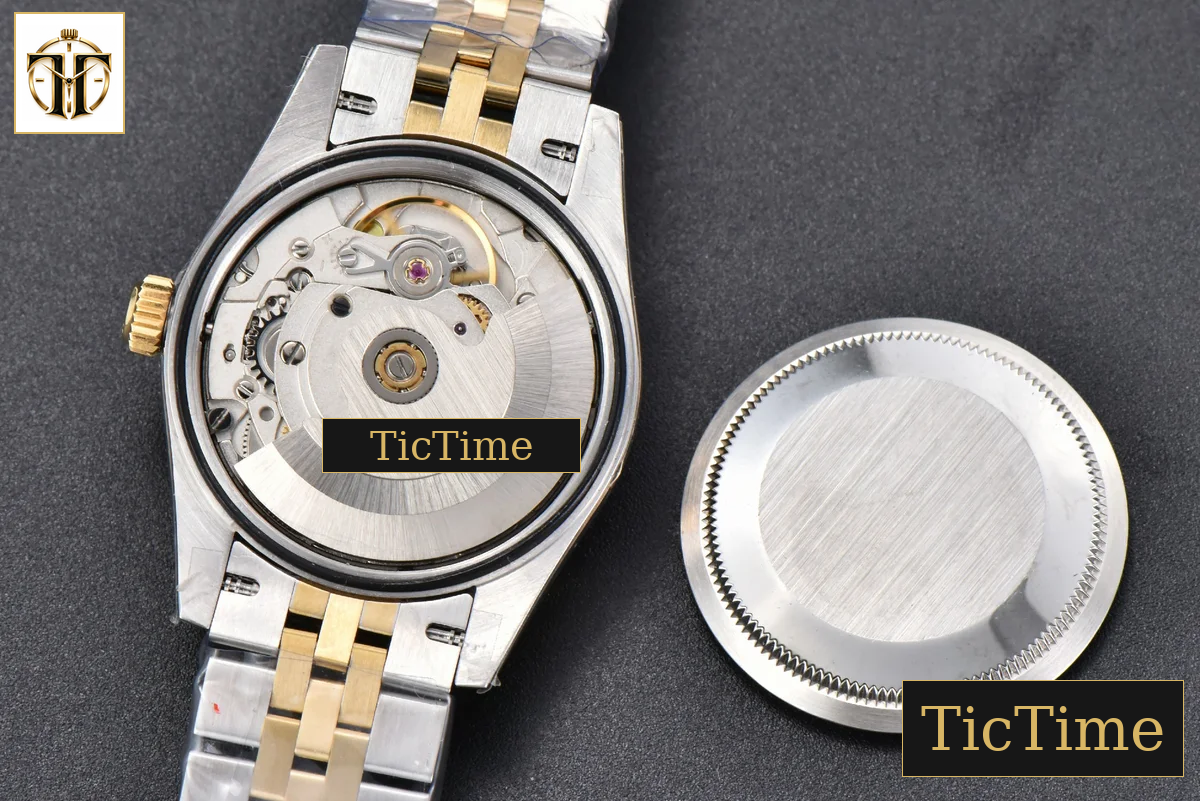 DateJust 904L 31mm GMF YG Fluted Bezel Green Flowers Dial Jubilee Bracelet A2824 — foto 21