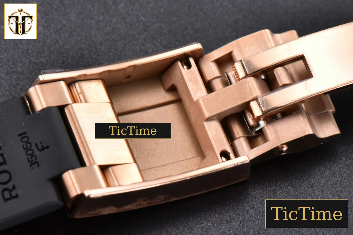 Daytona 116515 40mm Clean Factory RG Black Ceramic Bezel Brown Dial Oysterflex Rubber Strap A4130 — foto 40