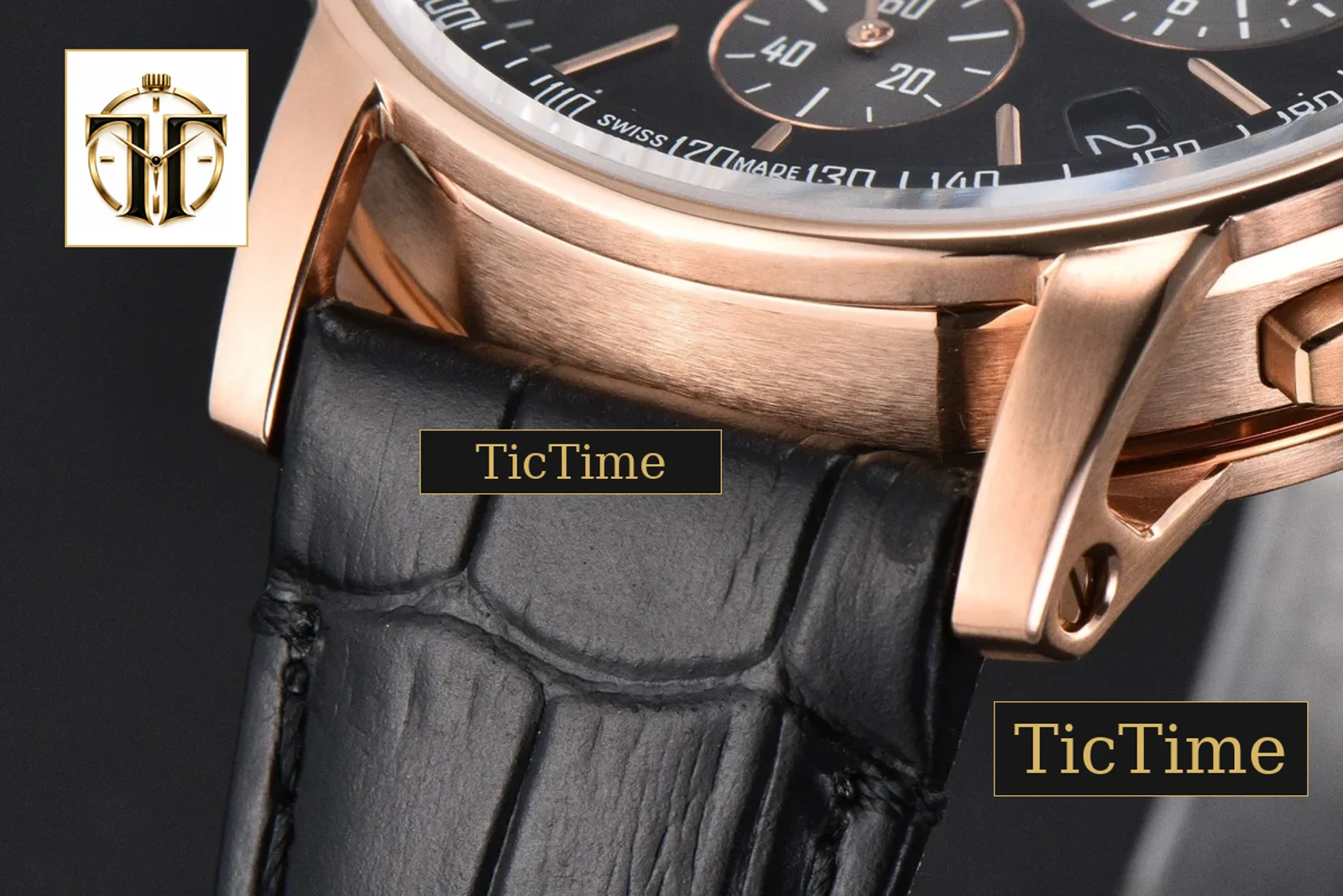 Code 11.59 Chrono 26393 APSF RG Black Dial Black Leather Strap SA4401 — foto 12